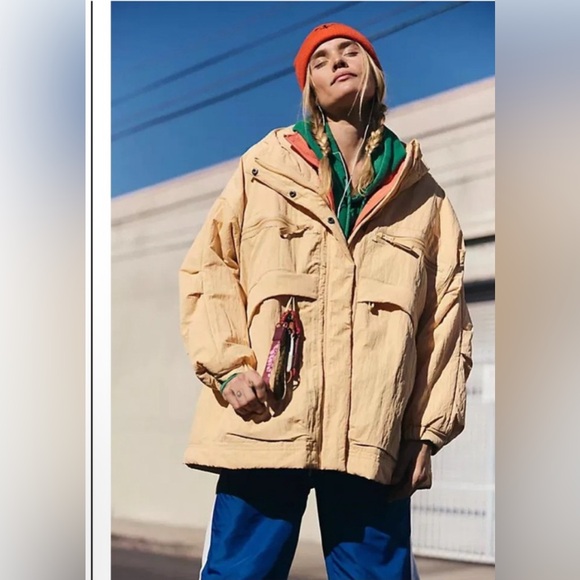 FP Movement Billie Boxey Lightweight Insulated  Oversized‎ Jacket XS/TP NWOT - Picture 2 of 8